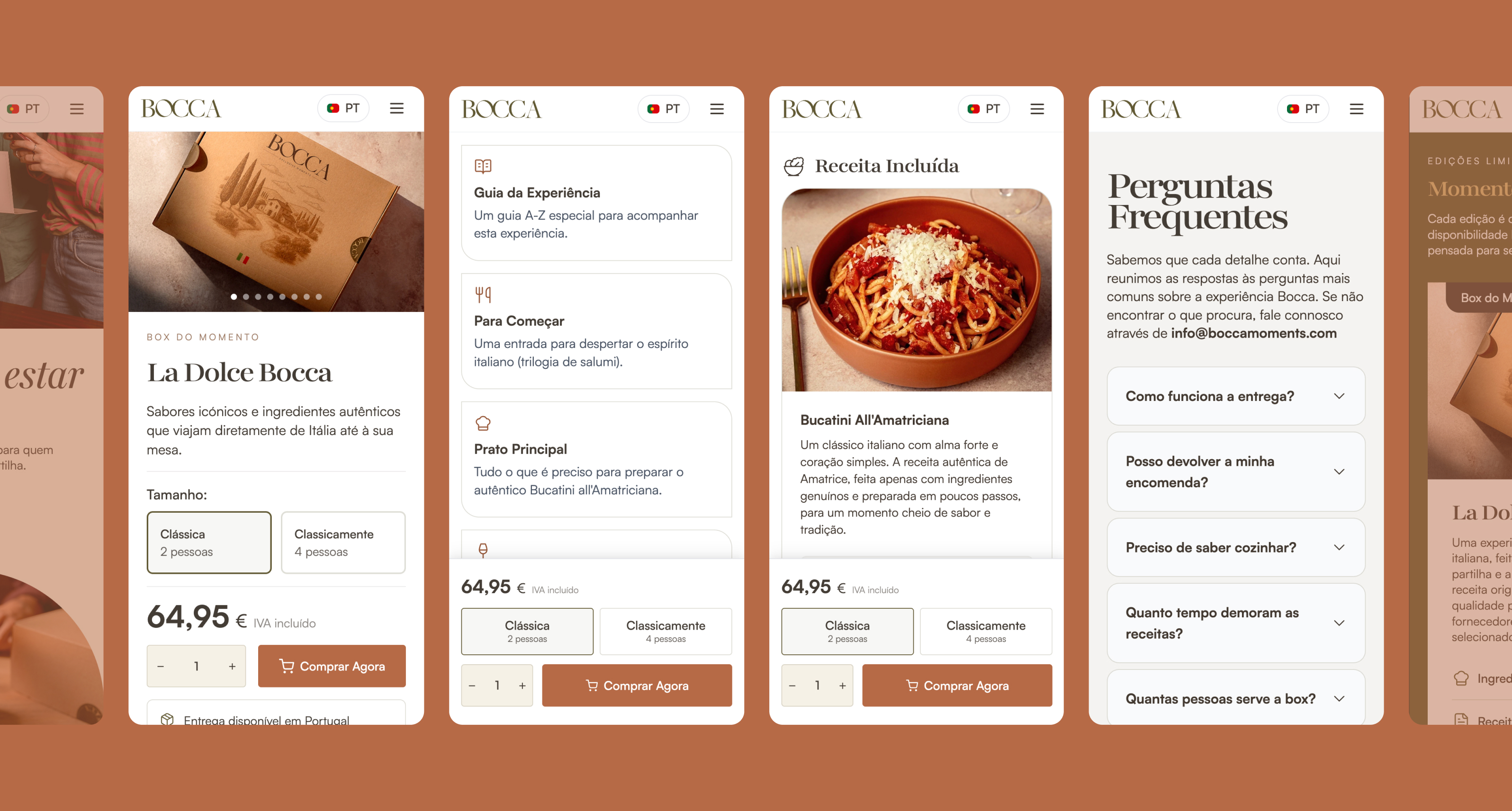 Bocca mobile digital experience